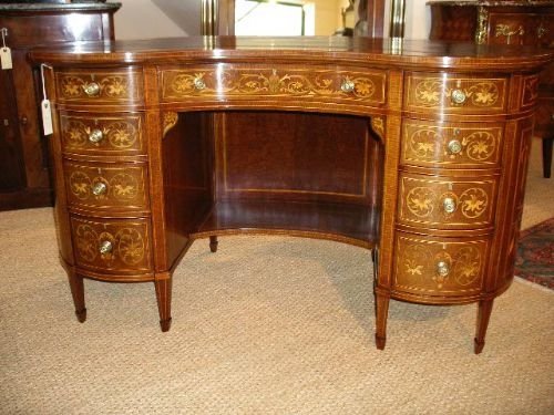 Stunning Edwardian Kidney Shaped Desk